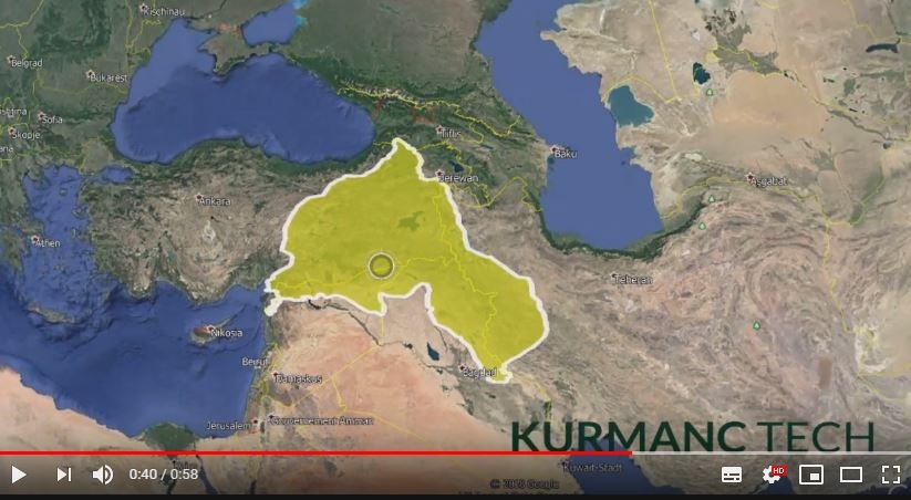 Nexşa Kurdistan jibo Google Earth